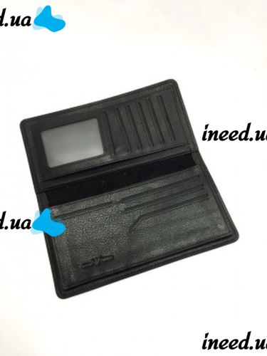 Ультратонкий чоловічий гаманець Giorgio Armani 8710, Клатч Армані A01 Black