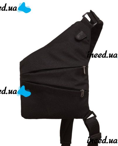 Тактична нагрудна сумка месенджер Cross Body однолямочная, Водонепроникна чоловіча барсетка через плече, Сумка крос боді, Чорна