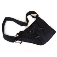 Тактична нагрудна сумка месенджер Cross Body однолямочная, Водонепроникна чоловіча барсетка через плече, Сумка крос боді, Чорна