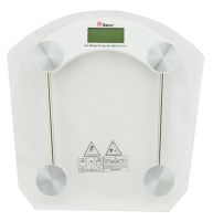 Domotec MS-2003B Electronic Floor Scales up to 180 kg Square Glass Scales with LED Display for Weighing Domotec MS2003B 0.1 kg Pitch Transparent