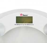 Domotec MS-2003B Electronic Floor Scales up to 180 kg Square Glass Scales with LED Display for Weighing Domotec MS2003B 0.1 kg Pitch Transparent