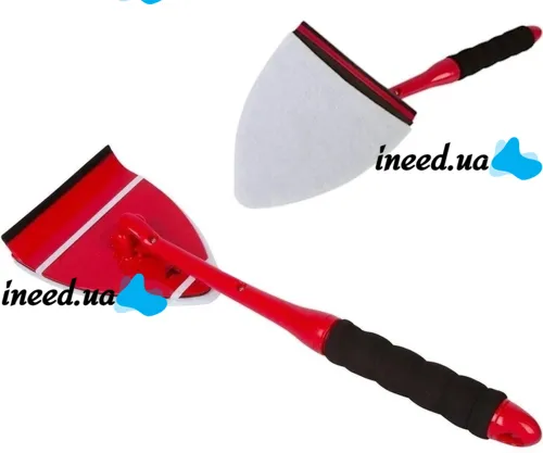 Універсальна щітка Pane DR by Fuller Brush для миття вікон і стекол з телескопічною ручкою, щітка скребок для чищення дзеркал з насадками Червоний