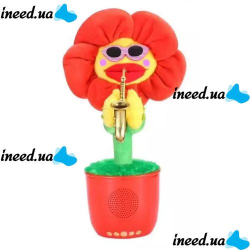 Портативная Bluetooth колонка Dancing Flower G26, Red, Танцующий и поющий цветок красная