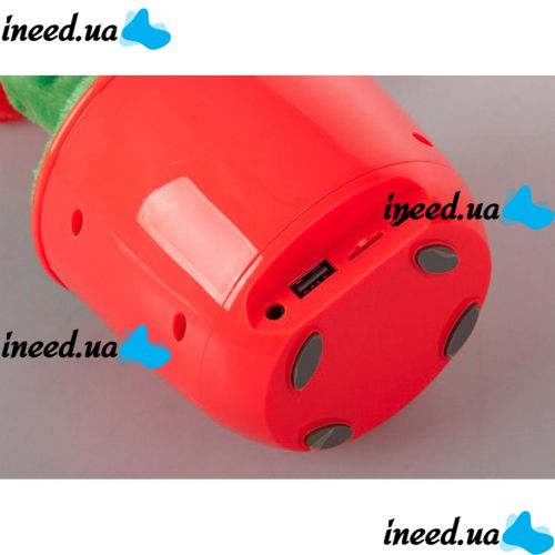 Портативная Bluetooth колонка Dancing Flower G26, Red, Танцующий и поющий цветок красная