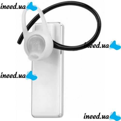 Бездротова Bluetooth гарнітура на вухо для смартфона Awei A850bl White, Блютуз моногарнітура Авей для телефону з наушным кріпленням Біла