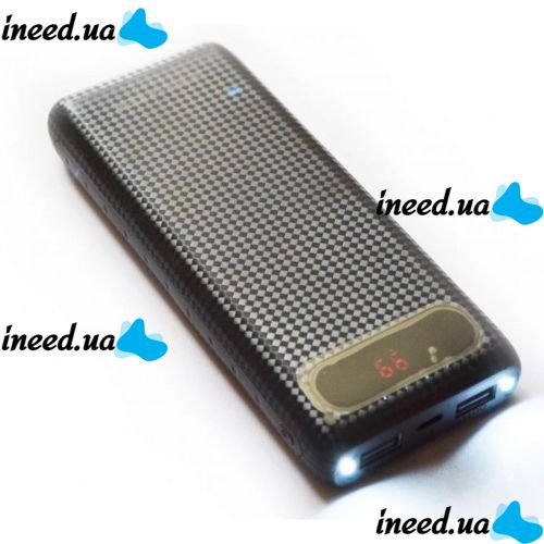 Portable Charger Power Bank Awei P70K 20000 mAh Black, Black