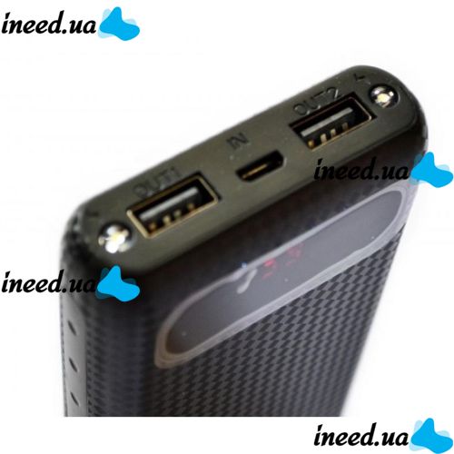 Portable Charger Power Bank Awei P70K 20000 mAh Black, Black