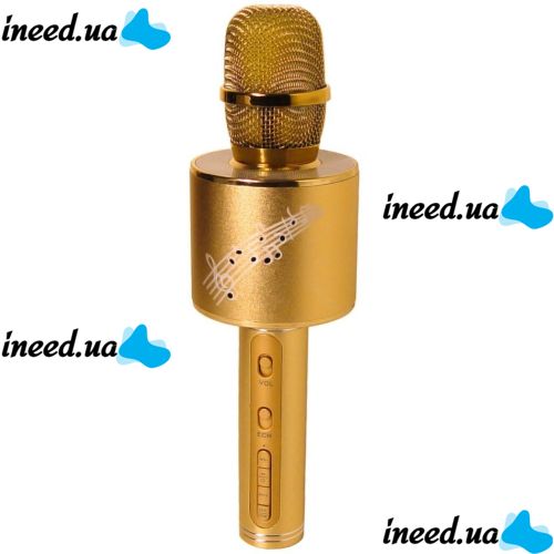 Бездротовий мікрофон караоке bluetooth yoso YS - 66 Gold, Золотий