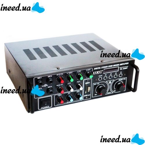 UKC PA-329BT 240W Stereo Sound Power Amplifier with Karaoke and Bluetooth