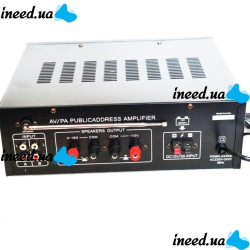 UKC PA-329BT 240W Stereo Sound Power Amplifier with Karaoke and Bluetooth