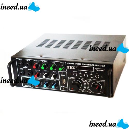 UKC PA-329BT 240W Stereo Sound Power Amplifier with Karaoke and Bluetooth