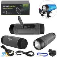 Bicycle Waterproof Bluetooth Speaker with Flashlight Zealot S1 Handlebar Mount with Power Bank
