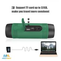 Bicycle Waterproof Bluetooth Speaker with Flashlight Zealot S1 Handlebar Mount with Power Bank