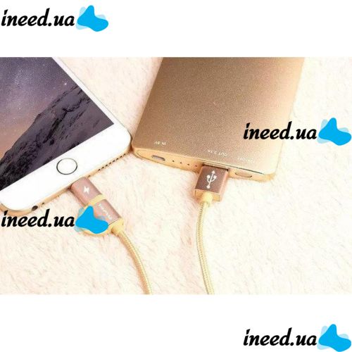 Кабель, шнур Awei CL-930C 2 в 1 Lightning і Micro USB, рожевий