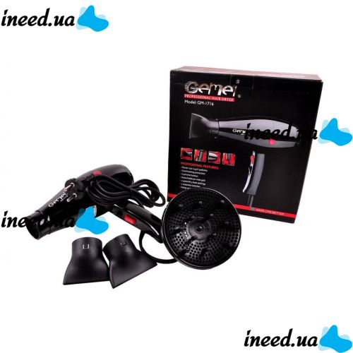 Професійний фен для волосся GEMEI GM-1716 2200W