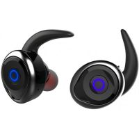 Wireless Bluetooth Headphones Awei T1 Twins Earphones Black, Black