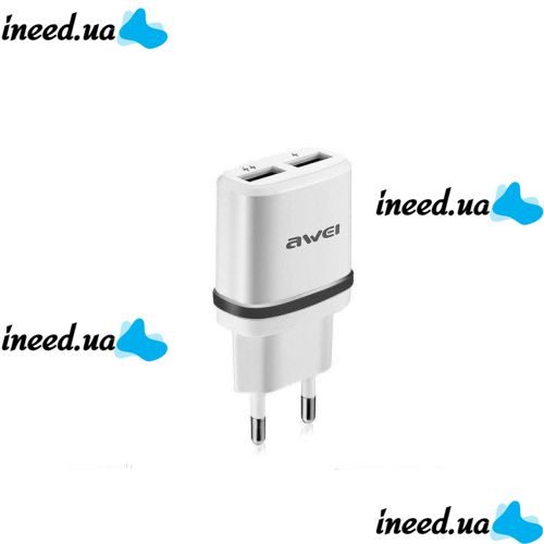Awei C-930 USB Network Adapter for 2 USB 5V, 2.1A from 220V network