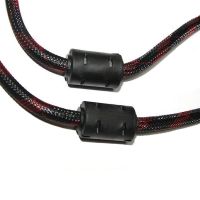 Reinforced Hdmi to Hdmi Cable 3m 1080p in a Winding HDMI-HDMI Extension Cable 3m 3m, 3m for Monitor and TV in a braid Black and Red