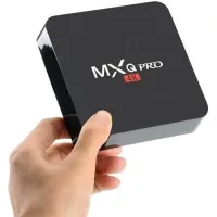 Smart TV Set-top Box with Ultra MXQ PRO 4K 2GB/16GB Remote Control, Android 7.1 Media Player, Digital TV Set-top Box with Built-in WiFi Module Black