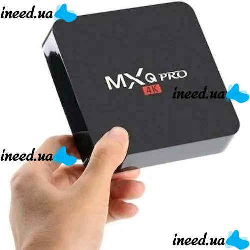 Smart TV Set-top Box with Ultra MXQ PRO 4K 2GB/16GB Remote Control, Android 7.1 Media Player, Digital TV Set-top Box with Built-in WiFi Module Black