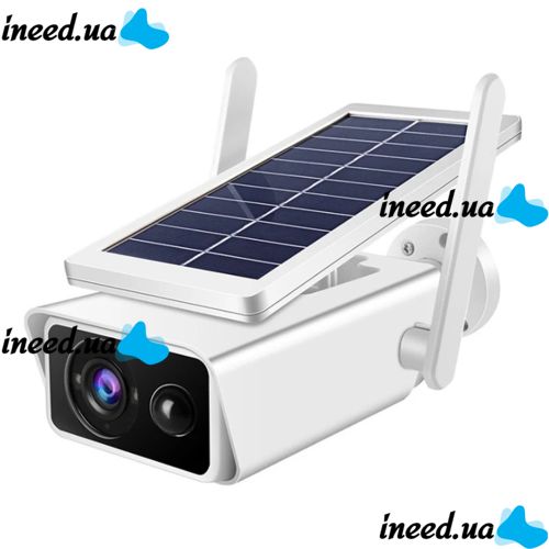 Уличная автономная WI-FI камера видеонаблюдения Solar ABQ-Q1 Full HD с солнечной батареей, Беспроводная IP видеокамера для наружного наблюдения
