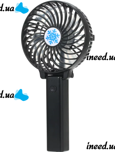 Ручний міні вентилятор Handy Mini Fan WX - 6508 USB акумуляторний настільний вентилятор трансформер зі складною ручкою і знімним акумулятором