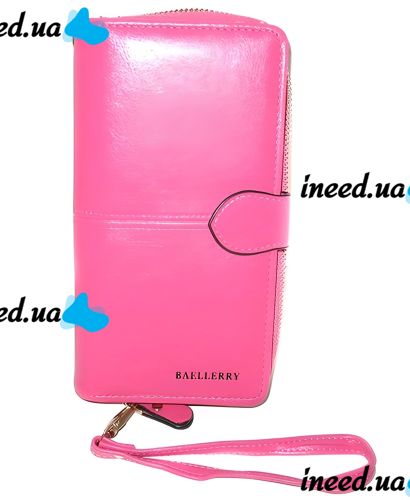 Жіночий гаманець Baellerry Elect New 3846 Pink 20x10 см з відділенням для телефону, жіноче портмоне клатч на 16 відділень для купюр і монет Рожевий