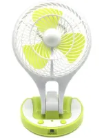 Desktop Folding Fan with Lamp Handy Mini Fan JR-5580 12V 220V with LED Backlight from 18650 Batteries Rechargeable Mini Fan