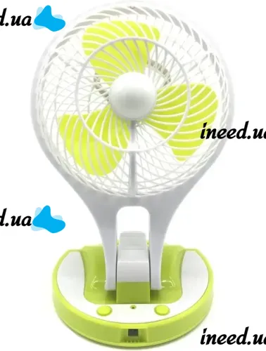 Desktop Folding Fan with Lamp Handy Mini Fan JR-5580 12V 220V with LED Backlight from 18650 Batteries Rechargeable Mini Fan