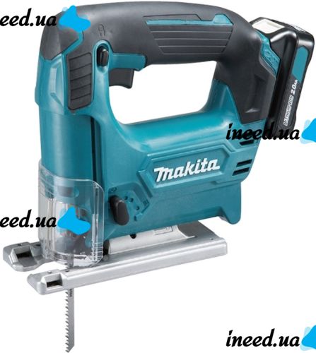 Аккумуляторный электролобзик Makita JV101DZ 12V 2AH для фигурной резки дерева с 2 аккумуляторами, Беспроводной электрический лобзик Макита в кейсе