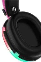Welike WK-30 RGB RGB Backlit Bluetooth Wireless Headphones Full Size Bluetooth Stereo Headphones with AUX Port for Computer and Laptop