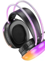 Welike WK-30 RGB RGB Backlit Bluetooth Wireless Headphones Full Size Bluetooth Stereo Headphones with AUX Port for Computer and Laptop