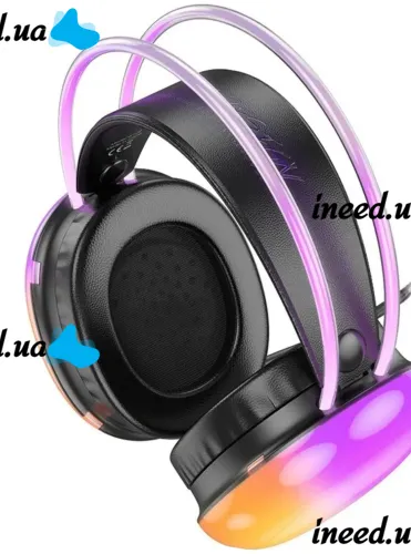 Welike WK-30 RGB RGB Backlit Bluetooth Wireless Headphones Full Size Bluetooth Stereo Headphones with AUX Port for Computer and Laptop