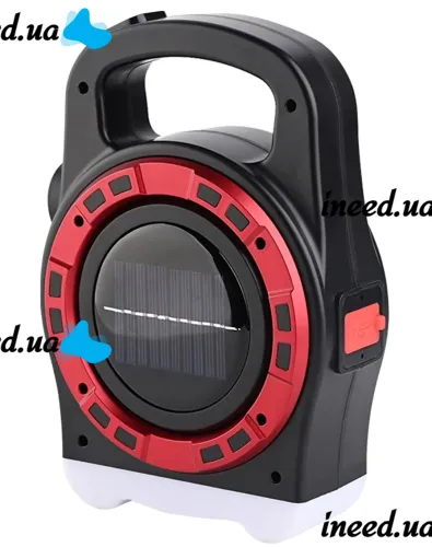 Переносной кемпинговый фонарь Hurry Bolt HB-6678 20W с солнечной панелью и функцией павербанка, Аккумуляторный LED прожектор лампа с Powerbank