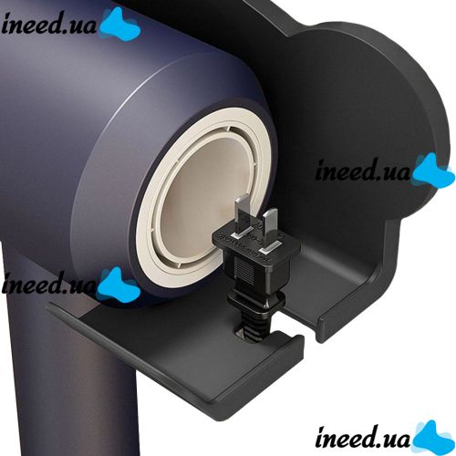 Настенный держатель полка Storage Shelf QJ-996 для фена и штекера с отсеком для хранения ванных принадлежностей, Органайзер в ванную на липучке