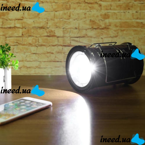 Кемпинговый фонарик с солнечное зарядкой для телефона USB SH-5800T 6led кемпинговая лампа на солнечной батарее, аккумуляторный фонарь G-85