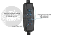 Тримач на гнучкій ніжці для мобільного телефону з Led підсвічуванням Professional Live Streaming