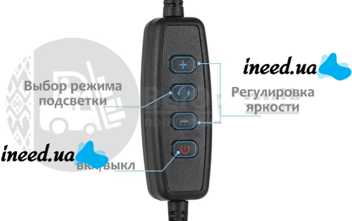 Тримач на гнучкій ніжці для мобільного телефону з Led підсвічуванням Professional Live Streaming