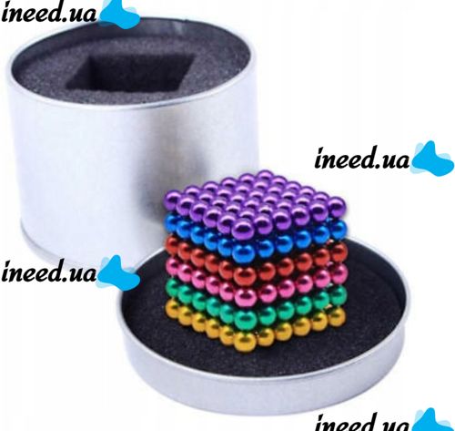 Neocube Rainbow Original, Mixed Colors, 216 5mm Beads in a Box