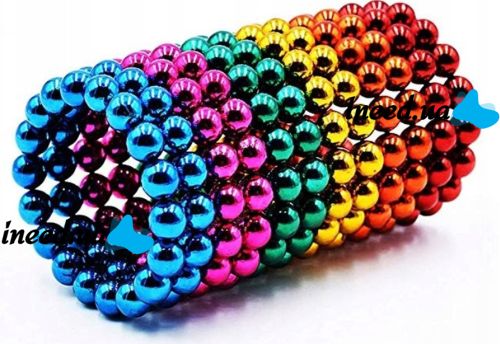 Neocube Rainbow Original, Mixed Colors, 216 5mm Beads in a Box