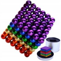 Neocube Rainbow Original, Mixed Colors, 216 5mm Beads in a Box