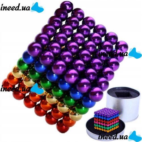Neocube Rainbow Original, Mixed Colors, 216 5mm Beads in a Box