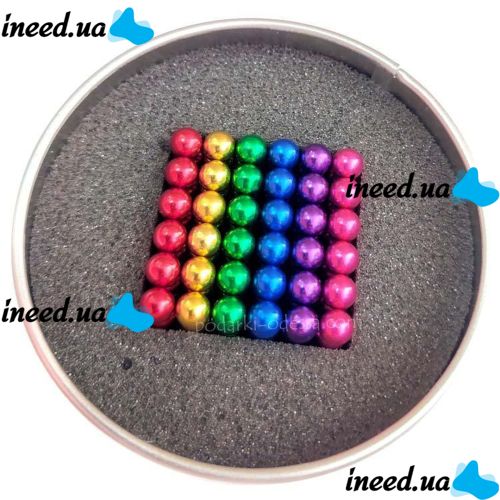 Neocube Rainbow Original, Mixed Colors, 216 5mm Beads in a Box