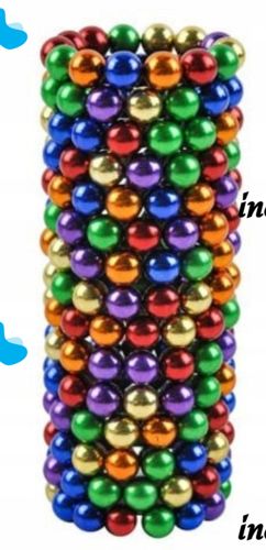 Neocube Rainbow Original, Mixed Colors, 216 5mm Beads in a Box