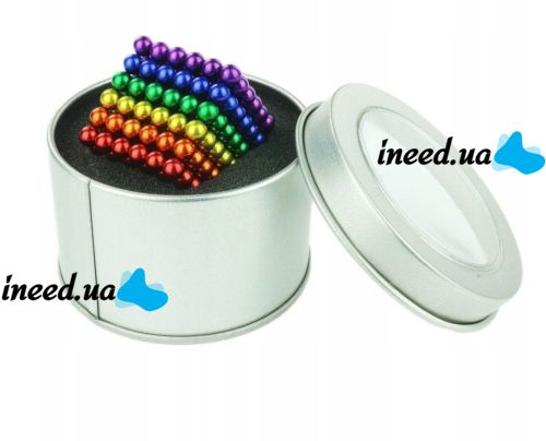 Neocube Rainbow Original, Mixed Colors, 216 5mm Beads in a Box