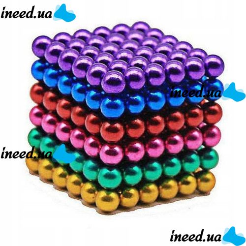 Neocube Rainbow Original, Mixed Colors, 216 5mm Beads in a Box