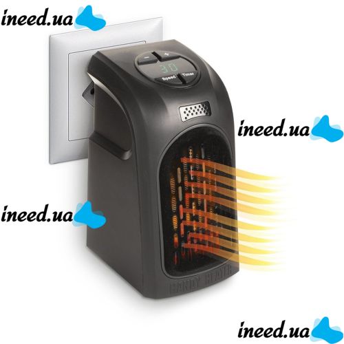 Термовентилятор Rovus Handy Heater 400W Черный, Электрический тепловентилятор, дуйка, обогреватель