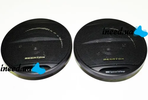 Car Speakers Acoustics Megavox MD-459-S3 10 cm 230W 2pcs in Car, Round 3-way Speakers Megavox in Car, Car Acoustics 230W Black
