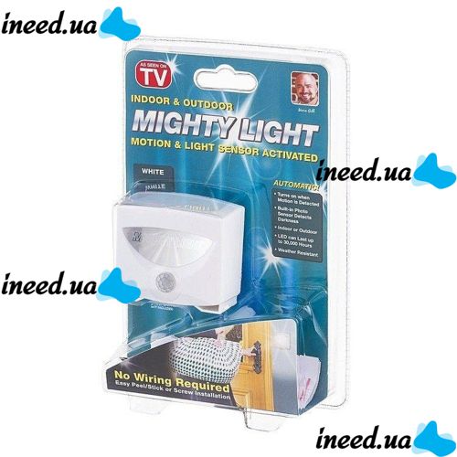 Універсальна Led підсвічування, світильник Mighty Light Night Lights Світлодіодна лампа з датчиком руху