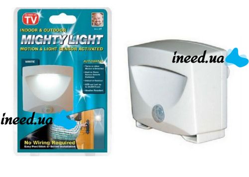 Універсальна Led підсвічування, світильник Mighty Light Night Lights Світлодіодна лампа з датчиком руху